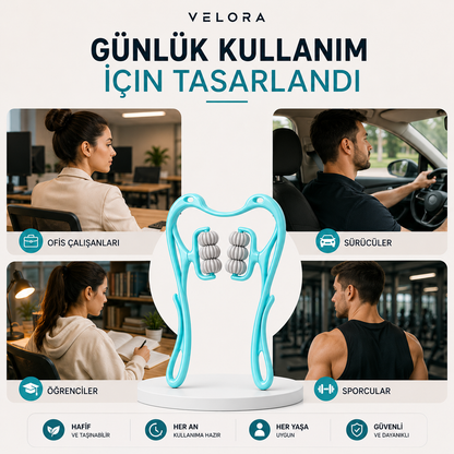 VELORA™ Relief Roller | Premium Boyun Masaj Aleti